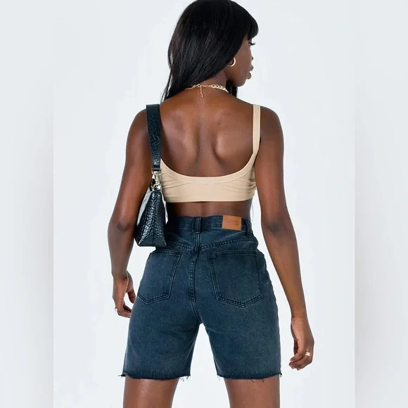 Princess Polly ELIANA SHORTS BLACK Size 4 - Picture 3 of 3